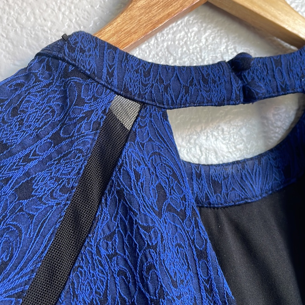 Bisou Bisou Blue and Black Dress - Picture 7 of 9